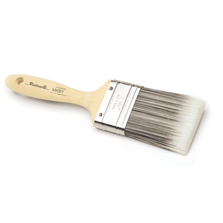 GORDON BRUSH 4" Chisel Edge Paint Brush, Polyester Bristle, Wood Handle, 12 PK R11063